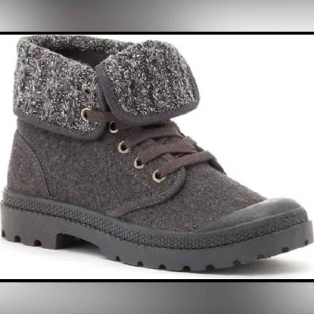 NWB Rocket Dog Pilot Ankle Boots Charcoal Gray Roll Down Adjustable sz 9 Med